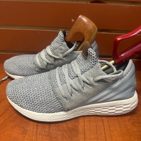 New Balance Light Gray Knit Sneakers - Picture 2 of 6